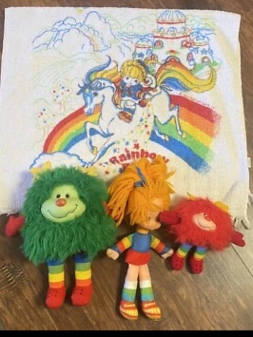 Vintage 1980s Hallmark Rainbow Bright 4 piece collection VGU